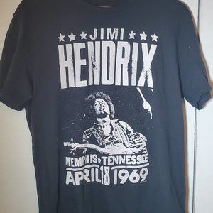 Jimi Hendrix Classic Rock Tour Tee Black Sz M